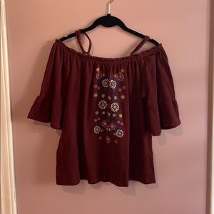 Bell sleeve top